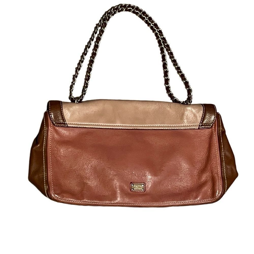 Moschino Vintage Cheap Chic Heart Leather Contrast Stitched Chain Chain Handbag - Picture 10 of 16